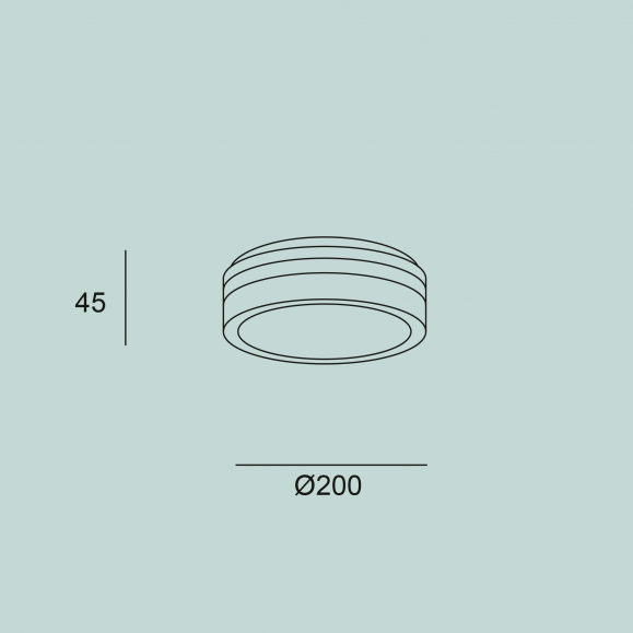 Plafón de techo LED Scal