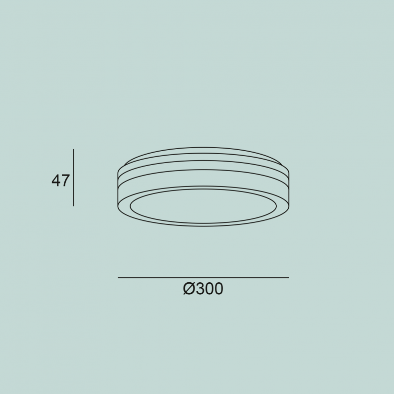 Plafón de techo LED Scal