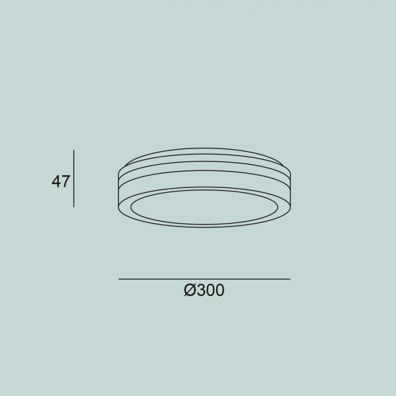 Plafón de techo LED Scal