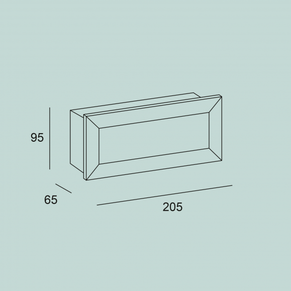 Empotrable de Pared Rect Rectangular