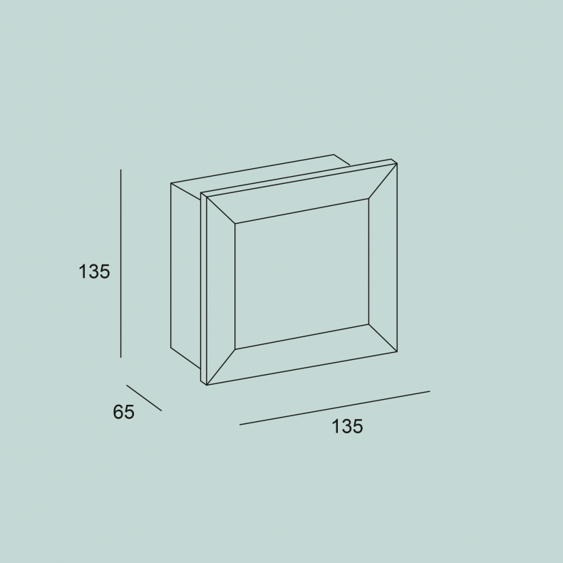 Empotrable de Pared Rect Square