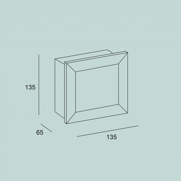 Empotrable de Pared Rect Square