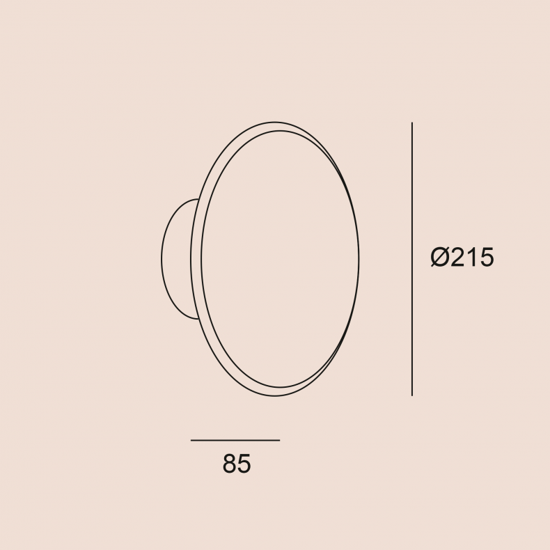 Aplique de pared Roc