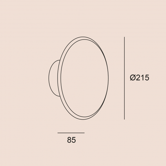 Aplique de pared Roc