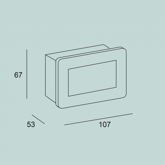Empotrable de pared Rect CCT
