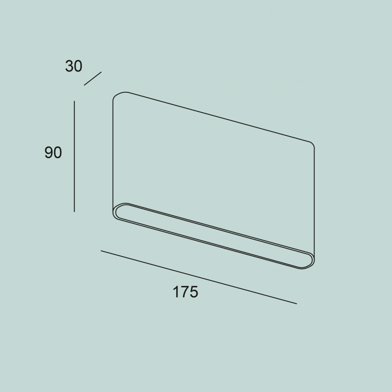 Aplique exterior LED Slim