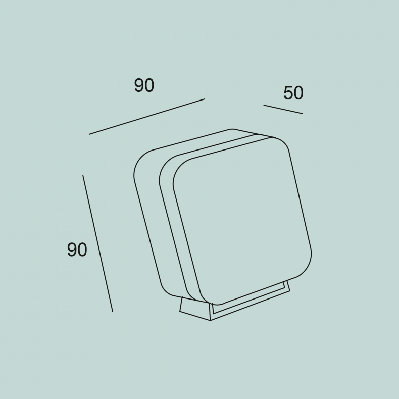 Tilt LED Outdoor Wall/Garden Lamp