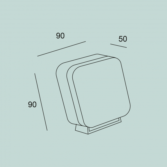 Tilt LED Outdoor Wall/Garden Lamp