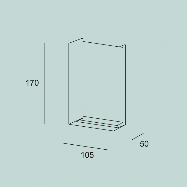 Aplique exterior LED Block