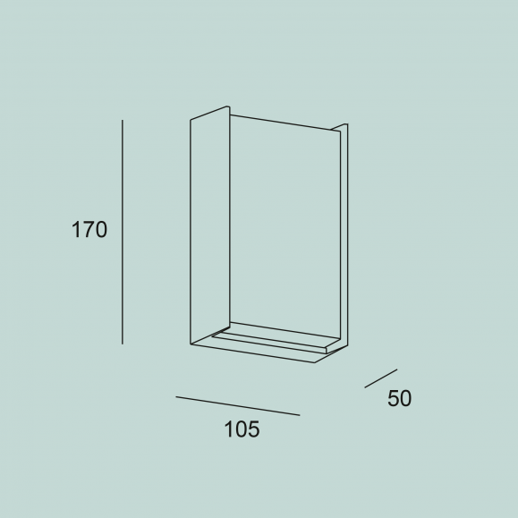 Aplique exterior LED Block