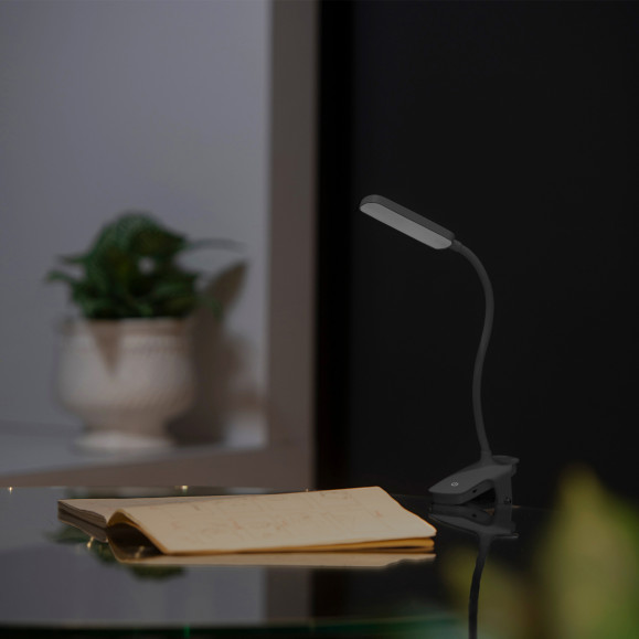 Luz de lectura recargable con pinza Hommy