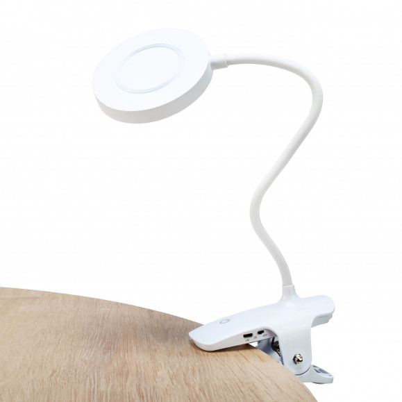 Luz de lectura flexible con pinza Lessen
