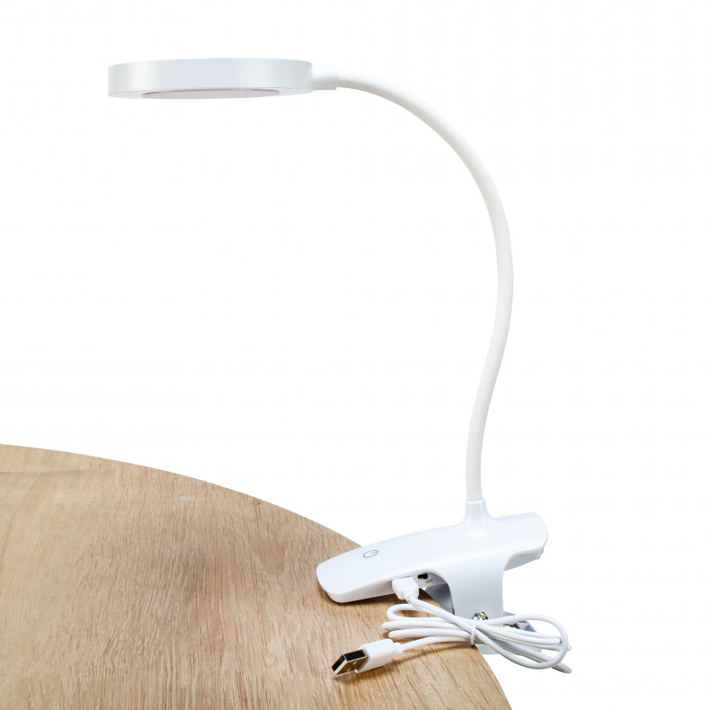 Luz de lectura flexible con pinza Lessen