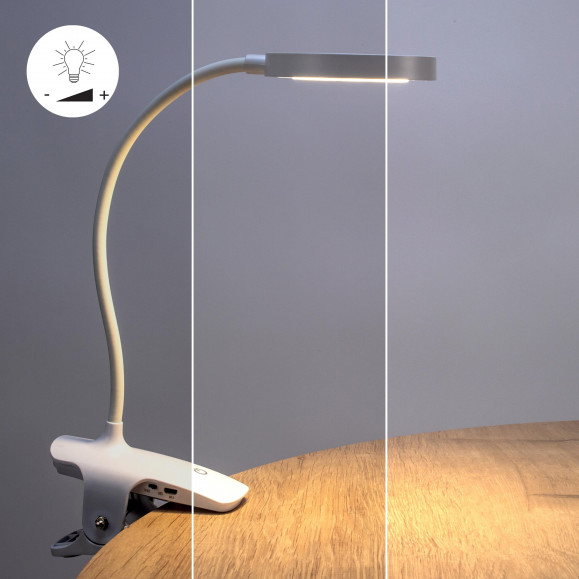 Luz de lectura flexible con pinza Lessen