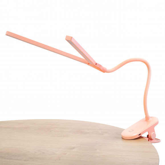 Luz de lectura adaptable con pinza Joy Rosa
