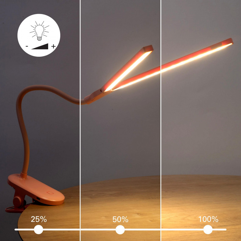 Luz de lectura adaptable con pinza...
