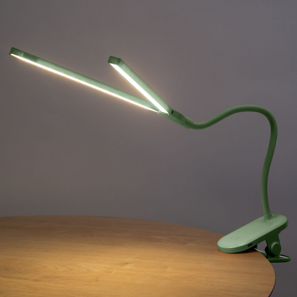 Luz de lectura adaptable con pinza Joy Verde