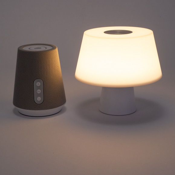 Lámpara de mesa con altavoz Bluetooth George
