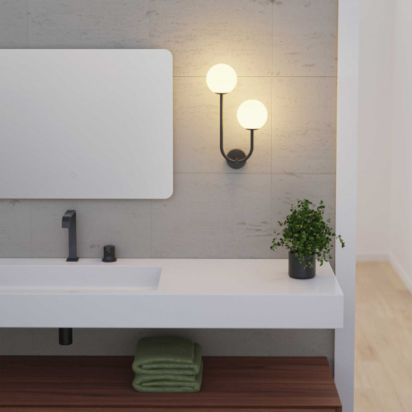 Aplique doble para baño Sfera