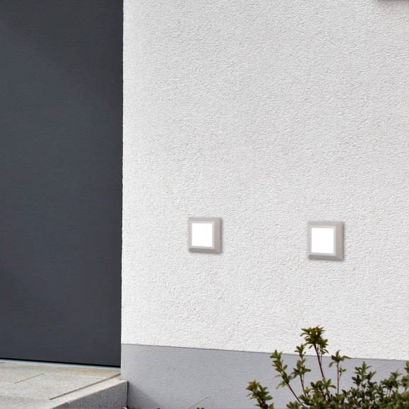 Aplique Exterior LED Grove Diffuser Square