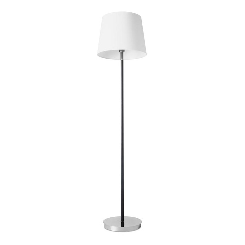 PIE DE SALON DELUXE E27 100 CROMO NEGRO