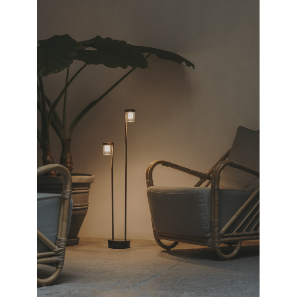 Baliza de jardín Sinia 800mm IP65 LED 2700K Marrón