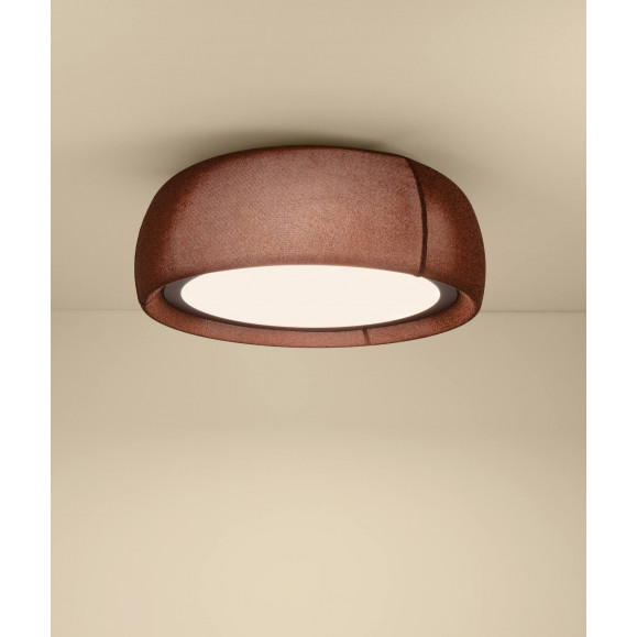 Plafón Gong LED Pahse cut CCT 3000K Verde Marrón