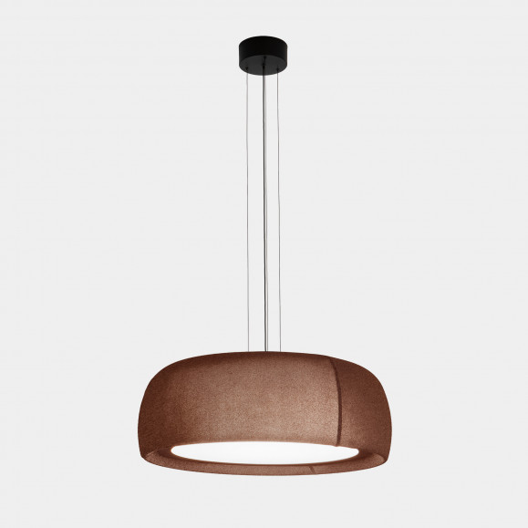 COLGANTE GONG LED 2700K PHASE CUT ROJO MARRÓN