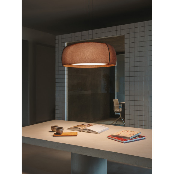 COLGANTE GONG LED 2700K PHASE CUT ROJO MARRÓN