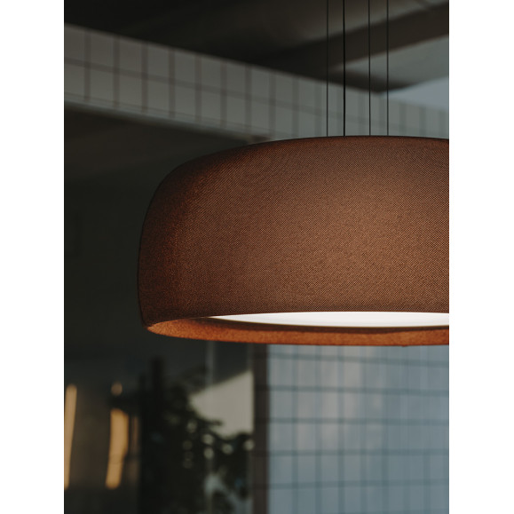 COLGANTE GONG LED 2700K PHASE CUT ROJO MARRÓN