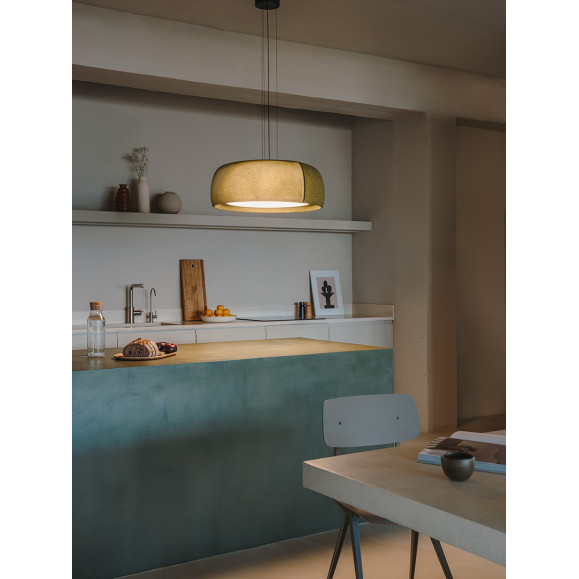 COLGANTE GONG LED 2700K PHASE CUT VERDE