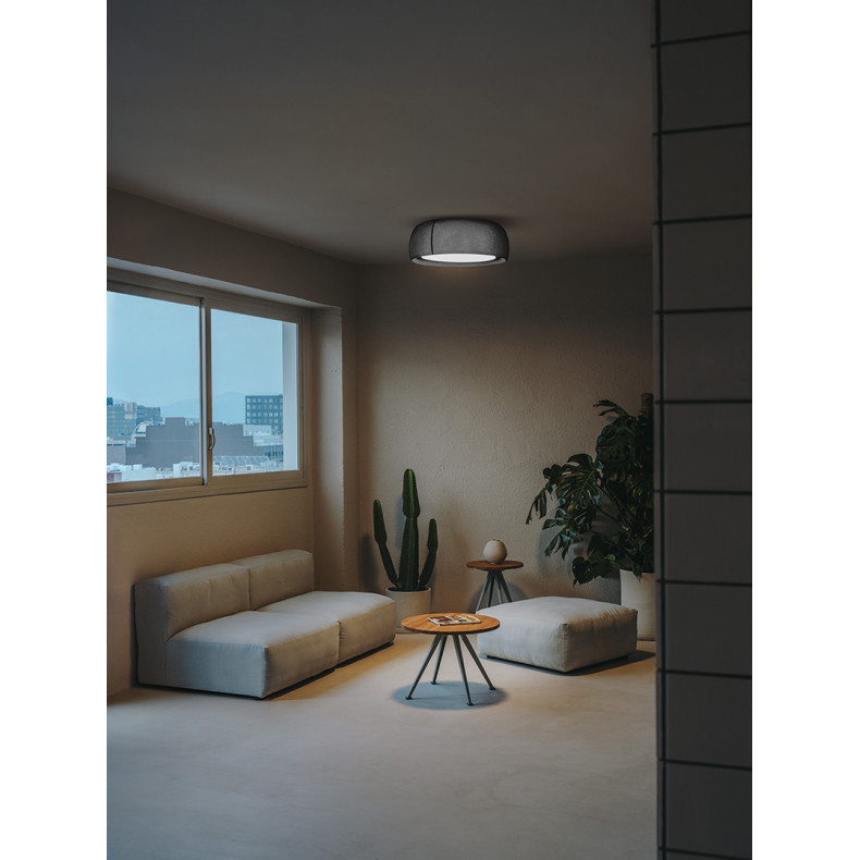 PLAFÓN GONG LED 3000K PHASE CUT GRIS...