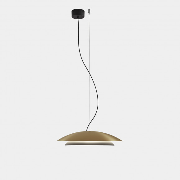 COLGANTE NOWAY BIG LED SW 2700-3000-4000K ORO MATE