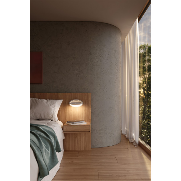 Aplique Ely Recessed Blanco