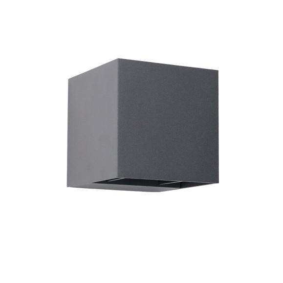 Applique murale IP54 Rex LED 4000K ON-OFF Gris urbain