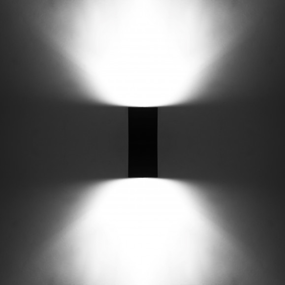 Applique d'extérieur pour ampoule Gu10 Noire