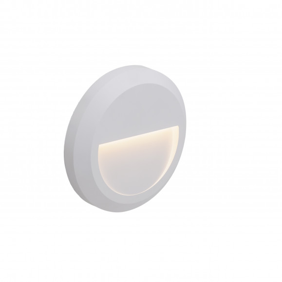 Applique d'extérieur Siram avec lumière LED blanc chaud en blanc