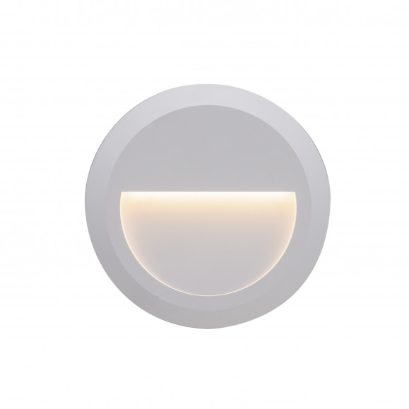 Applique d'extérieur Siram avec lumière LED blanc chaud en blanc