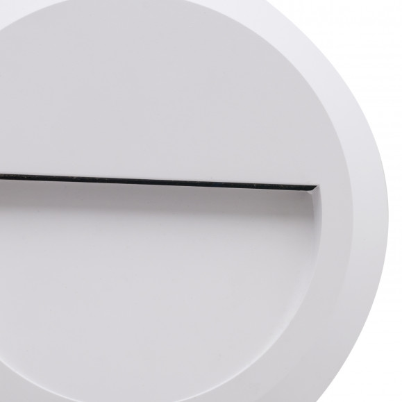 Applique d'extérieur Siram avec lumière LED blanc chaud en blanc