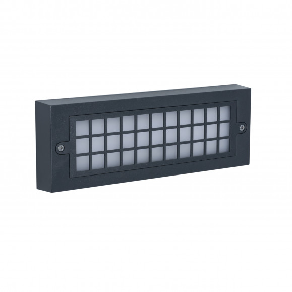 Applique murale d'extérieur LED rectangulaire Netz 3000K en noir