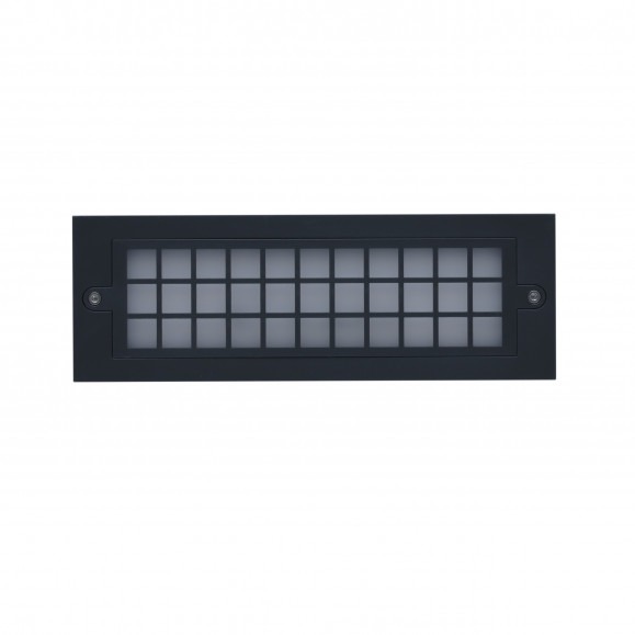 Applique murale d'extérieur LED rectangulaire Netz 3000K en noir