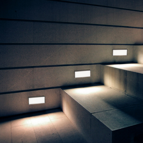 Aplique IP65 Samper LED 3000K ON-OFF Gris