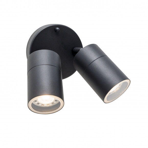 Applique murale intérieure Pixa Double double Gu10 en noir