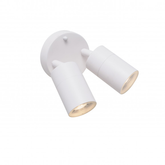 Applique murale double GU10 Pixa Double en blanc