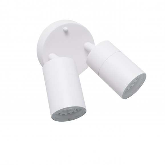 Applique murale double GU10 Pixa Double en blanc