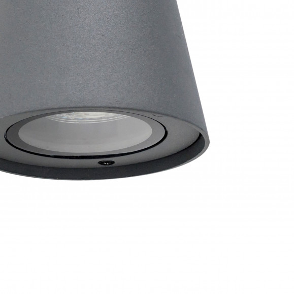 Applique murale Cone pour extérieur pour ampoule GU10 en noir