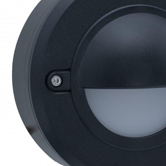 Applique murale d'extérieur Mita avec lumière LED en blanc chaud 3000K en noir