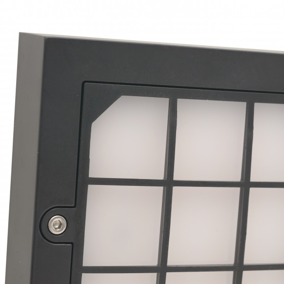 Applique extérieure carrée Netz à lumière blanc chaud 3000K en noir