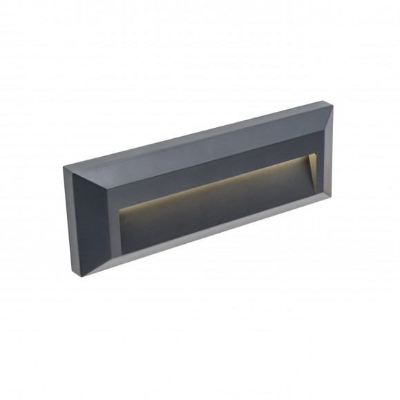 APLIQUE IP65 SIRAM LED 2.5 BLANCO CÁLIDO - 3000K ON-OFF GRIS URBANO 290