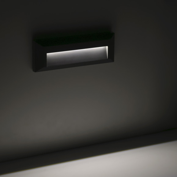APLIQUE IP65 SIRAM LED 2.5 BLANCO CÁLIDO - 3000K ON-OFF GRIS URBANO 290